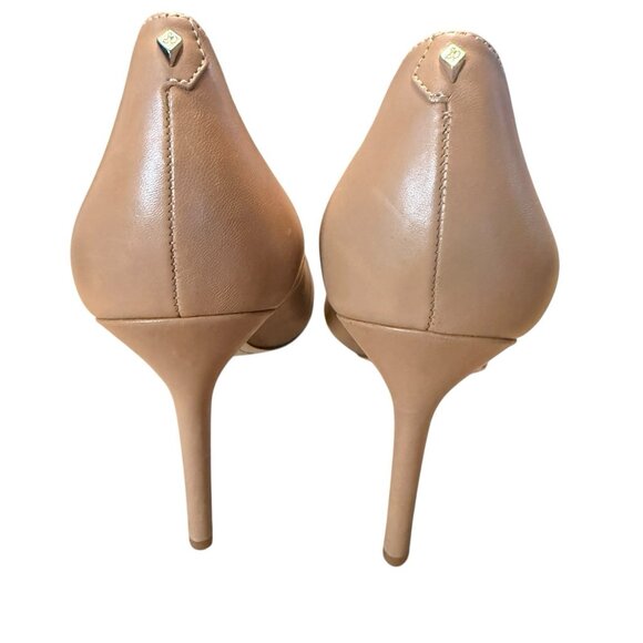 Sam Edelman Women's Leather Pumps Soft Beige Tan Size 9.5 N (Narrow) Rare - Picture 5 of 8